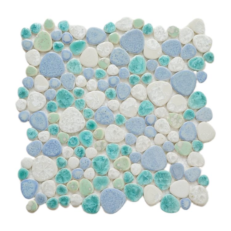 Growing Glass Sea Pebble  11.5 x 11.5